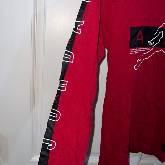 Air Jordan Jumpman Red Long Sleeve Shirt  Size Large  Boys - Picture 3 of 4